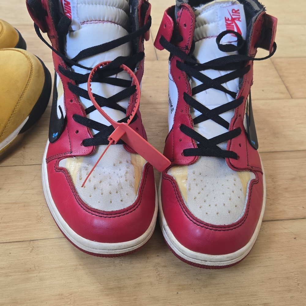 Jordan Kids Red, White, and Black Sneakers